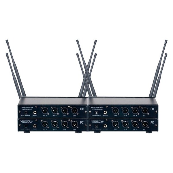 Vocopro 16 Channel UHF Wireless Headset & Lapel Mic System with Mic-On-Chip Technology - DIGITAL-PLAY-16