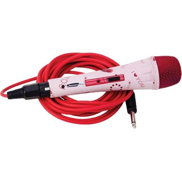 Fine Elite International Ltd FINE ELITE INTERNATIONAL LTD MIC005 Jammin Pro I Love U Handheld Karaoke Microphone - MIC005