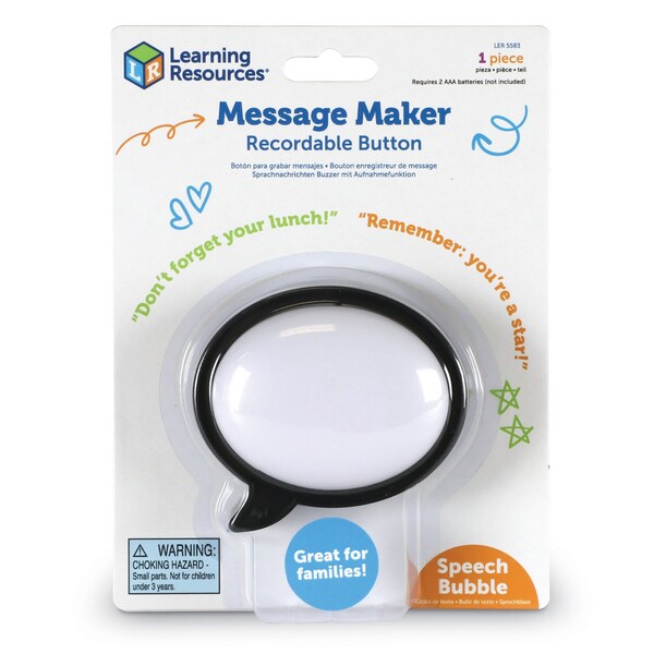 Learning Resources Message Recorder - Speech Bubble, 3PK - LER5583