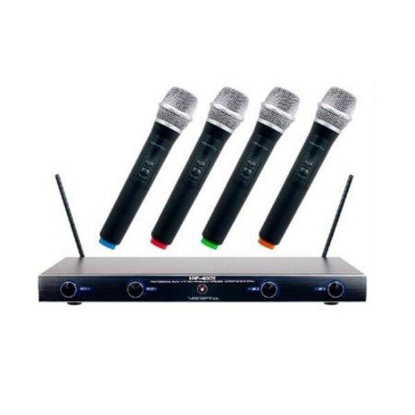 Vocopro M- N- O- P Frequency Four Channel Rechargeable Vhf Wireless Microphone System - VHF4005-2