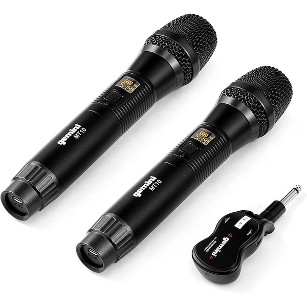 Gemini UHF Dual Wireless Microphone System Set of 2 - GMU-M200