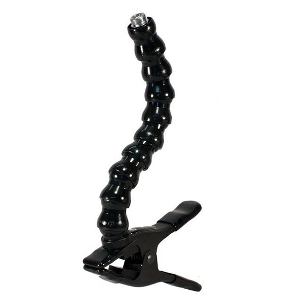 Stage Ninja Stage Ninja MIC-12-CB Microphone Stand with Gooseneck on Steel Clamp - MIC-12-CB