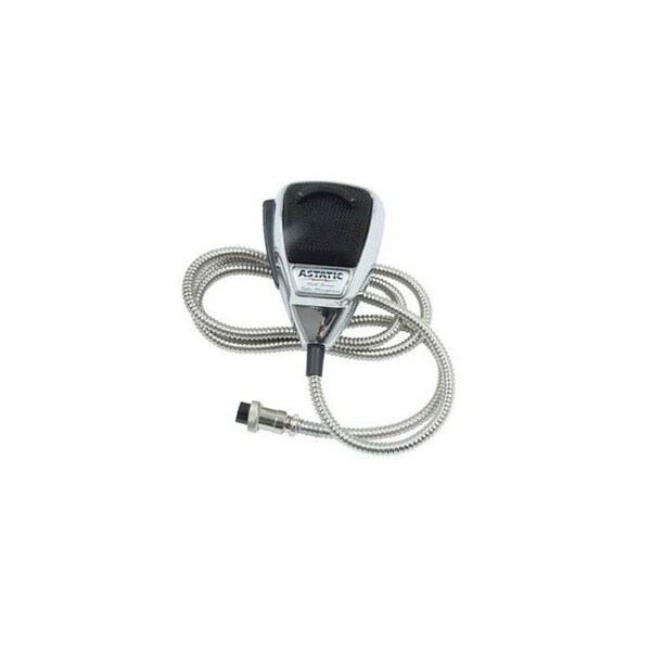 Astatic Noise Canceling Radio Microphone, Chrome - 636LCHROME