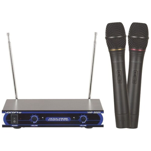 Vocopro Dual Channel VHF Wireless Microphone System - VHF-3005-4