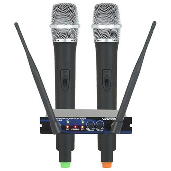 Plugit MN UHF-28-5 Dual Channel UHF Wireless Microphone System - Freq M 656.825 & N 685.960 - PL3837948