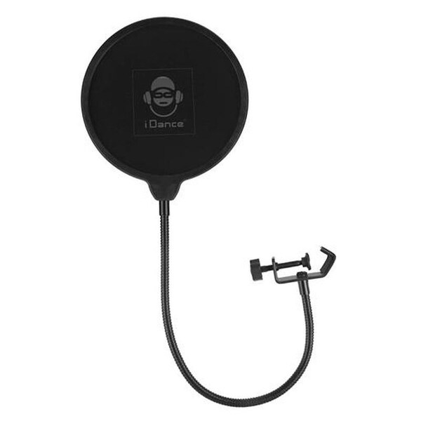 Idance Dual Layer Microphone Pop Filter w/ flexible metal gooseneck support - MS1819