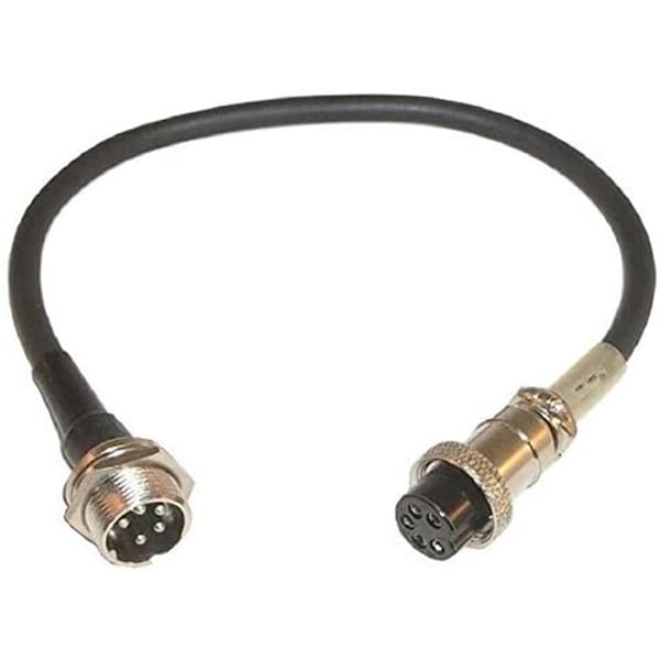 Serverusa 10 in. Extended 5 Pin Female Microphone Plug to 5 Pin Male Back Load - SE1593541