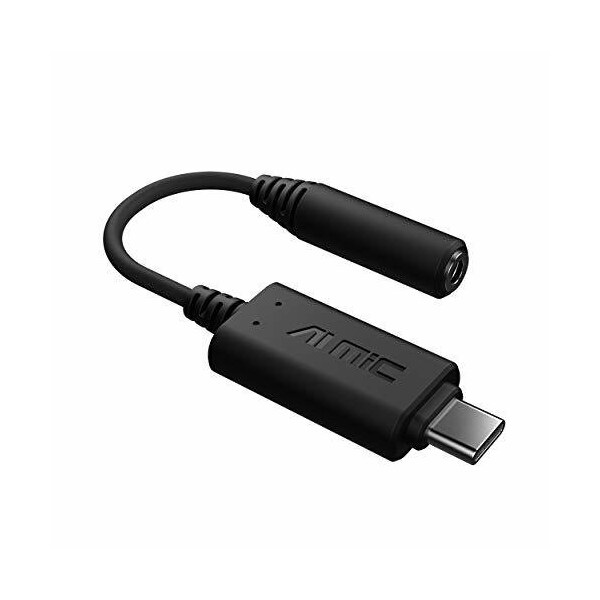 Asus Ai Noise-Canceling Mic Adapter, Built-in Artificial Intelligence Isolates Background Noise, En - AINCMICADAPTER/USB-A
