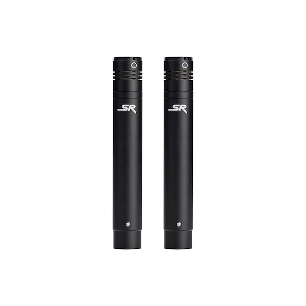 Monoprice Stage Right by SC100 Small Pencil Condenser Microphones with Interchangeable Omni Capsules - Pair - 625907