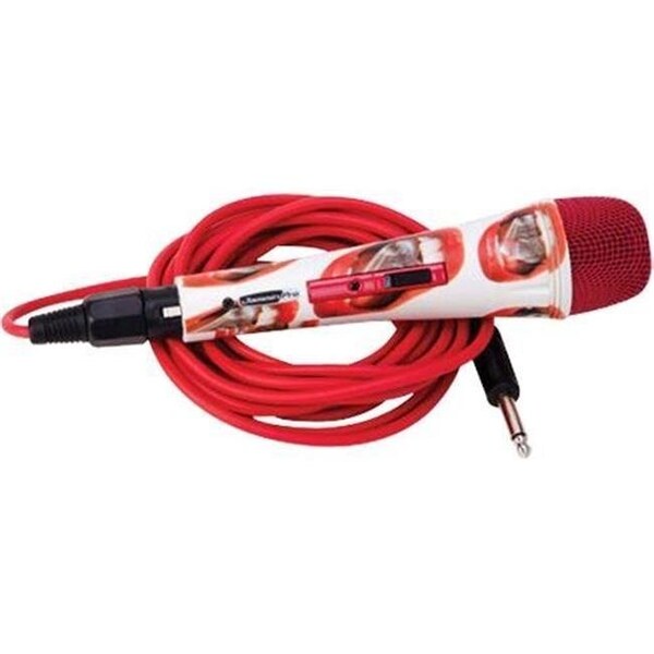 Fine Elite International Ltd FINE ELITE INTERNATIONAL LTD MIC004 Jammin Pro Love Mouth Handheld Microphone with Kara - MIC004