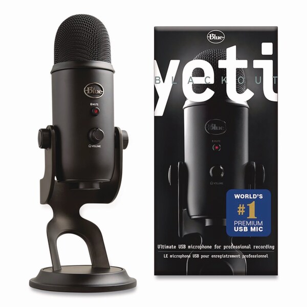 Blue Microphones Yeti Professional USB Microphone, Black - 988-000100