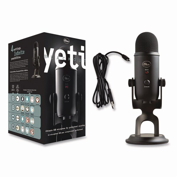 Blue Microphones Yeti Professional USB Microphone, Black - 988-000100