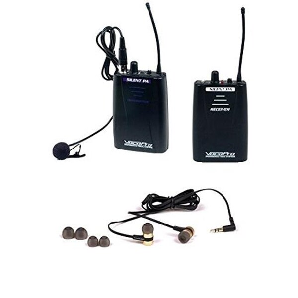Vocopro VocoPro SILENTPAINEARAIR Professional PLL Wireless In-Ear Monitor Package with Transmitter & Receiver - SILENTPAINEARAIR