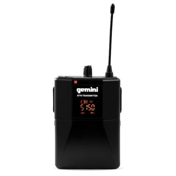 Gemini GMU-HSL100 UHF High-B& Wireless   w Multiple Selectable Frequencies, Headset , & Lavalier - GMU-HSL100