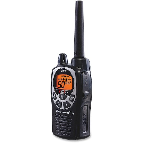 Midland Radio Two-Way Radio, 50 Channel, GMRS Walkie Talkie, 2-Pack - GXT1000VP4