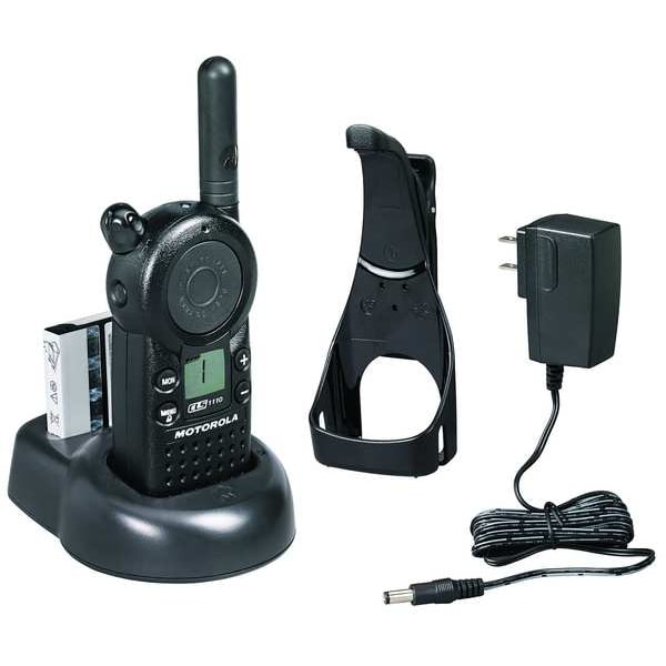 Motorola Two Way Radio, UHF, 1 Watt, 450 to 470 MHz - CLS1110