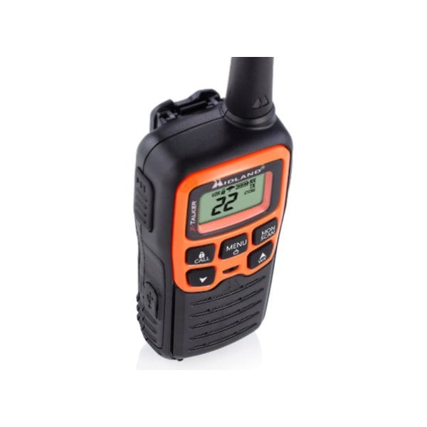 Midland Radio Portable Two Way Radio, 0.5W, 28 mi., 8 hr. - T51VP3