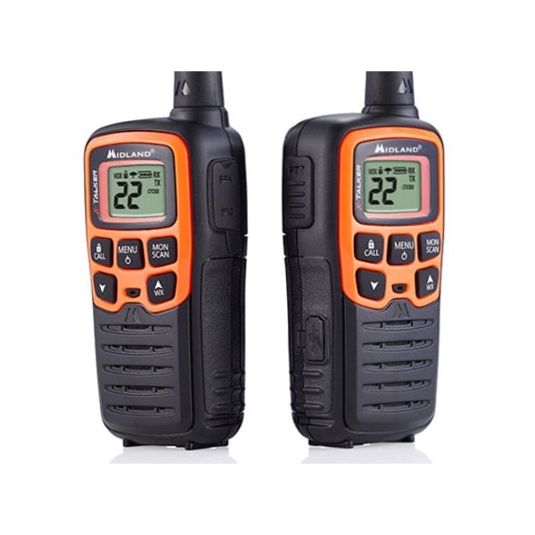 Midland Radio Portable Two Way Radio, 0.5W, 28 mi., 8 hr. - T51VP3