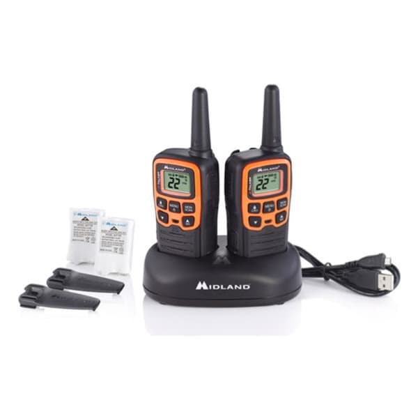 Midland Radio Portable Two Way Radio, 0.5W, 28 mi., 8 hr. - T51VP3
