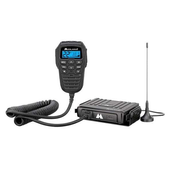 Midland Radio Full 15W Two-Way GMRS Radio, w/Microphone - MXT275