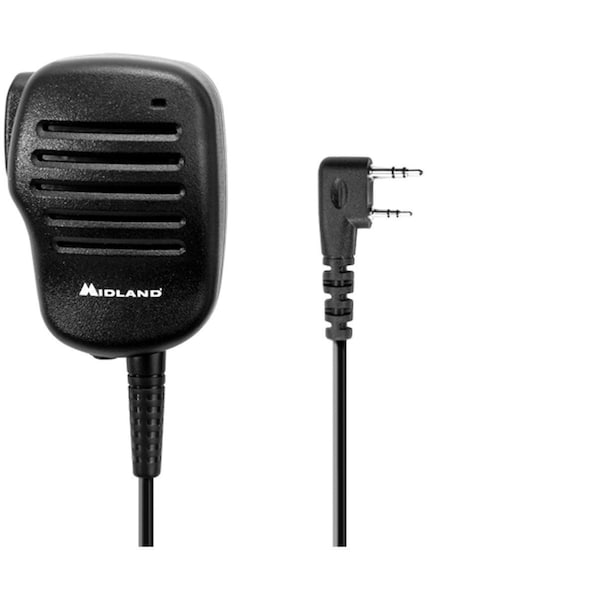 Midland Radio Microphone, Shoulder, Black Cycoloy Resin - BA4