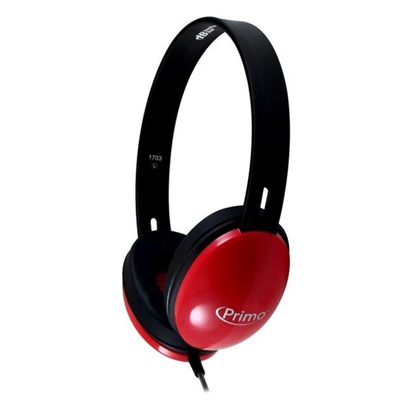 Hamiltonbuhl Hamilton Electronics PRM100R Primo Stereo Headphones - Red - PRM100R