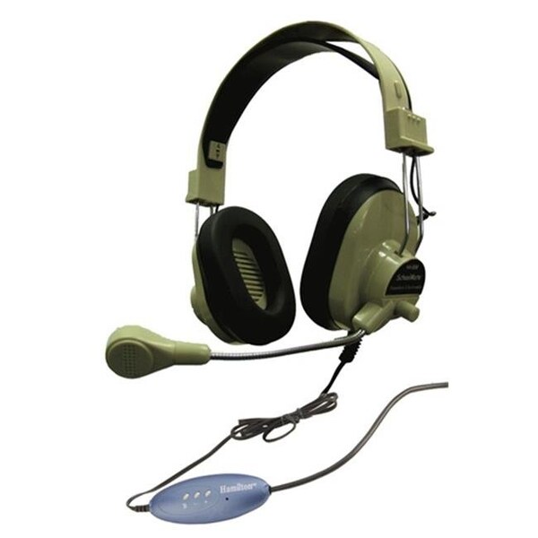 Hamiltonbuhl Hamilton Electronics HA-66USBSM Deluxe USB Headphone with Gooseneck Microphone - HA-66USBSM