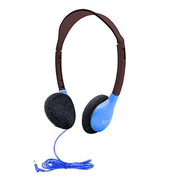 Hamiltonbuhl Galaxy Econo-Line of Sack-O-Phones w/5 Blue Personal-Sized Headphones, StarfishJackbox, Carry Bag, 7PK - GJB5HA2BLU