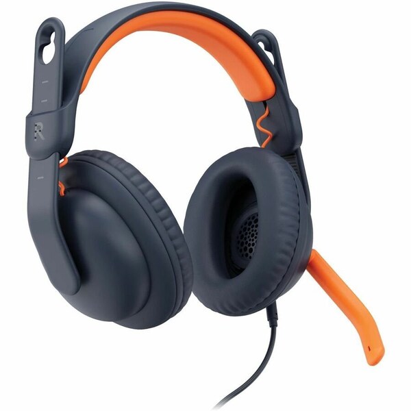 Logitech ZONE LEARN HEADSET - USB-C JACK ON-EAR WITH ON-EAR CUSHIONS, W/ 3YR WARRANTY - 981-001367