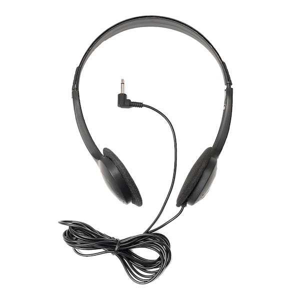 Crest Healthcare Mono Headphones, 6 Ft. Cord With Plastic Headphone, Case/100 - 115226