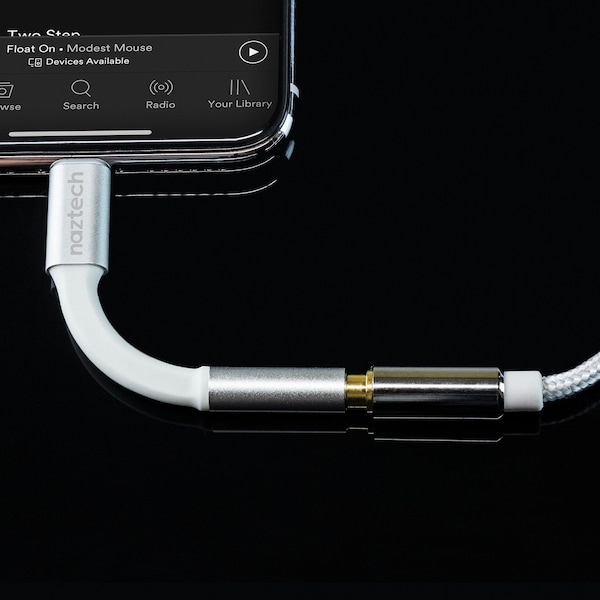 Naztech 3.5mm MFi-Certified Audio Adapter with Lightning Connector - 14647
