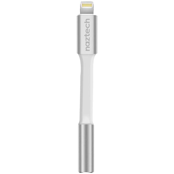 Naztech 3.5mm MFi-Certified Audio Adapter with Lightning Connector - 14647