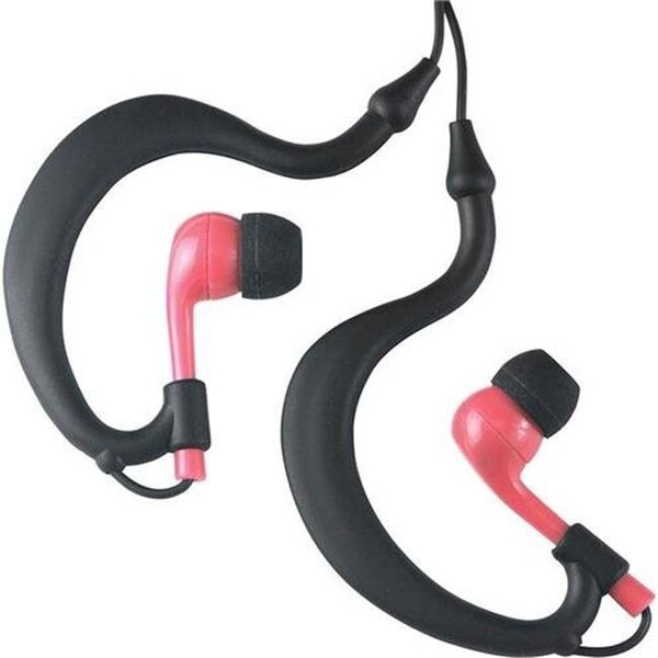 Fitness Technologies Fitness Technologies 90522 UWater Triple Axis Action Stereo Earphones; 100 Percentage  Waterproof; Black & Pink - 90522