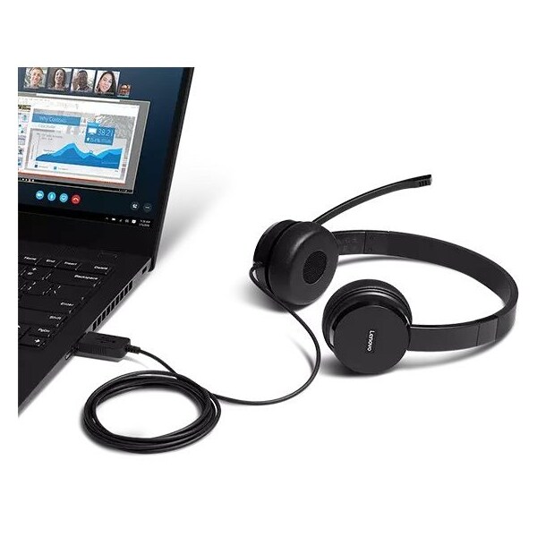 Lenovo Audio_Bo Lenovo 100 Stereo Usb Hs - 4XD0X88524