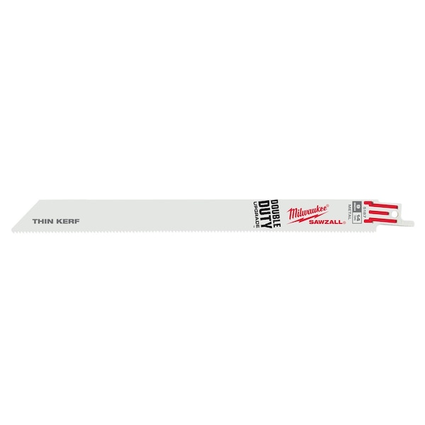 Milwaukee Tool Thin Kerf SAWZALL Reciprocating Saw Blade, 9 Inch L, 126 T - 48-00-5187