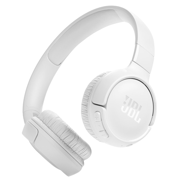 Jbl Tune 520bt Bluetooth On Ear Headphones, White - JBLT520BTWHTAM