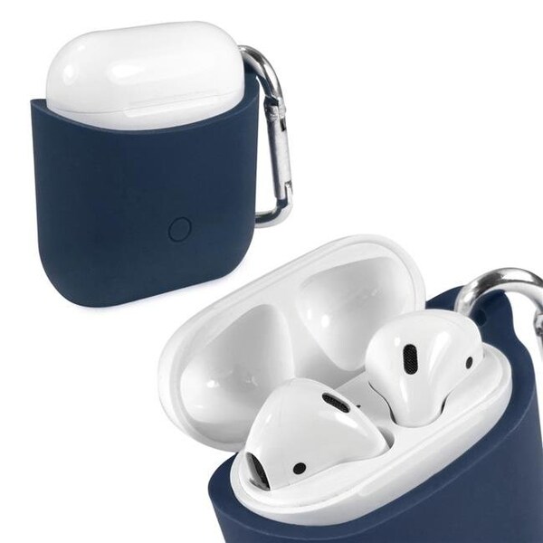 Ashtead Retail & Wholesale Tuff Luv B1-72 Silicone Pouch Case for Apple Airpods Headphones - Blue - B1_72