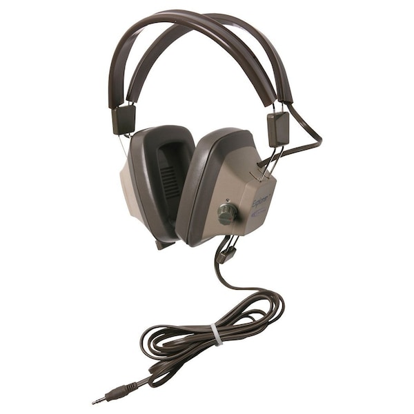 Califone EH-3SV Explorer Binaural Headphones, Light Grey/Beige - EH-3SV