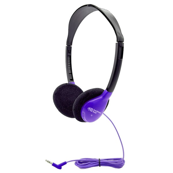 Hamiltonbuhl Personal On-Ear Stereo Headphone, Purple, 3PK - HA2-PPL
