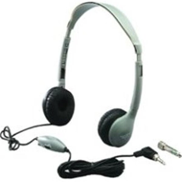 Hamiltonbuhl Hamilton Electronics MS2LV SchoolMate Personal Mono - Stereo Headphone with in-line Volume- Leatherette - MS2LV