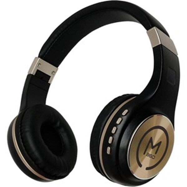 Hot Stuffcosas Calientes Wireless Stereo Headphone with Mic Black & Gold Built-In Microphone - HO2591609