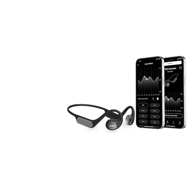 Tozo Open Real True Wireless Earbuds Open-ear Design for Comfortable All-day Listening - TOZOOPENREAL