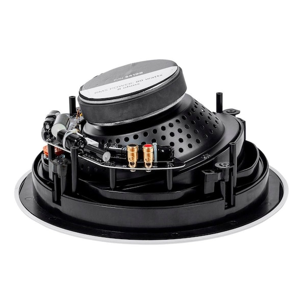 Monoprice Alpha In-Ceiling Speakers 8in Carbon Fiber 2-Way with 15 Degree Angled Drive - 34198