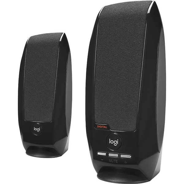 Logitech Logitech S-150 2.0 Speaker System - 1.20 W RMS - Black - 90 Hz to 20 kHz - USB - 1 Pack - 980-000028