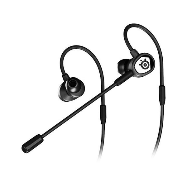 Steelseries TUSQ Single 3.5 mm, 4-Pole plug Connector Earbud Gaming Earbuds, Black - 61650