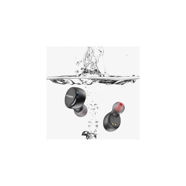 Tozo T6S Wireless Earbuds IPX8 Waterproof TWS Build In Mic Active Noise Control Bluetooth - TOZOT6SBLK