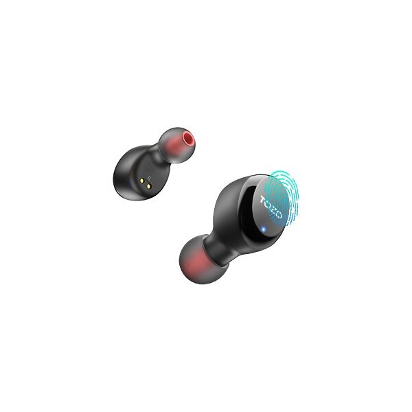 Tozo T6S Wireless Earbuds IPX8 Waterproof TWS Build In Mic Active Noise Control Bluetooth - TOZOT6SBLK
