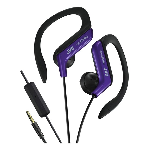 Jvc In-Ear Sports Headphones with Microphone & Remote Blue - HAEBR80A