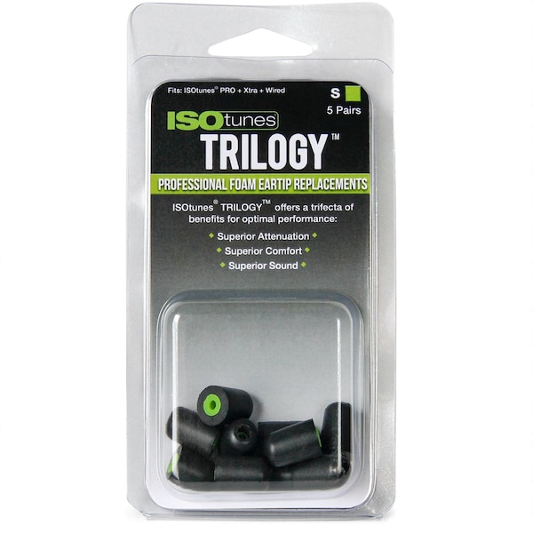 Isotunes Ear Tip, Foam, Green, S, PK5 - IT-51
