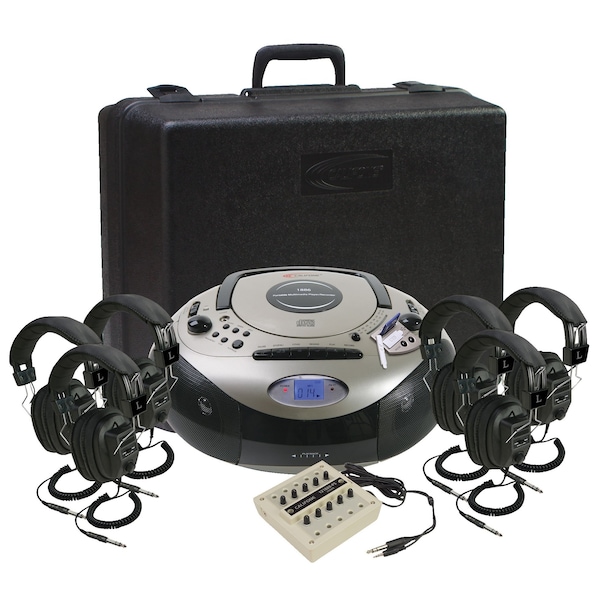Califone LISTENING CENTER - SPIRIT SD - 6-PERSON - 1886PLC-6 - 1886PLC-6